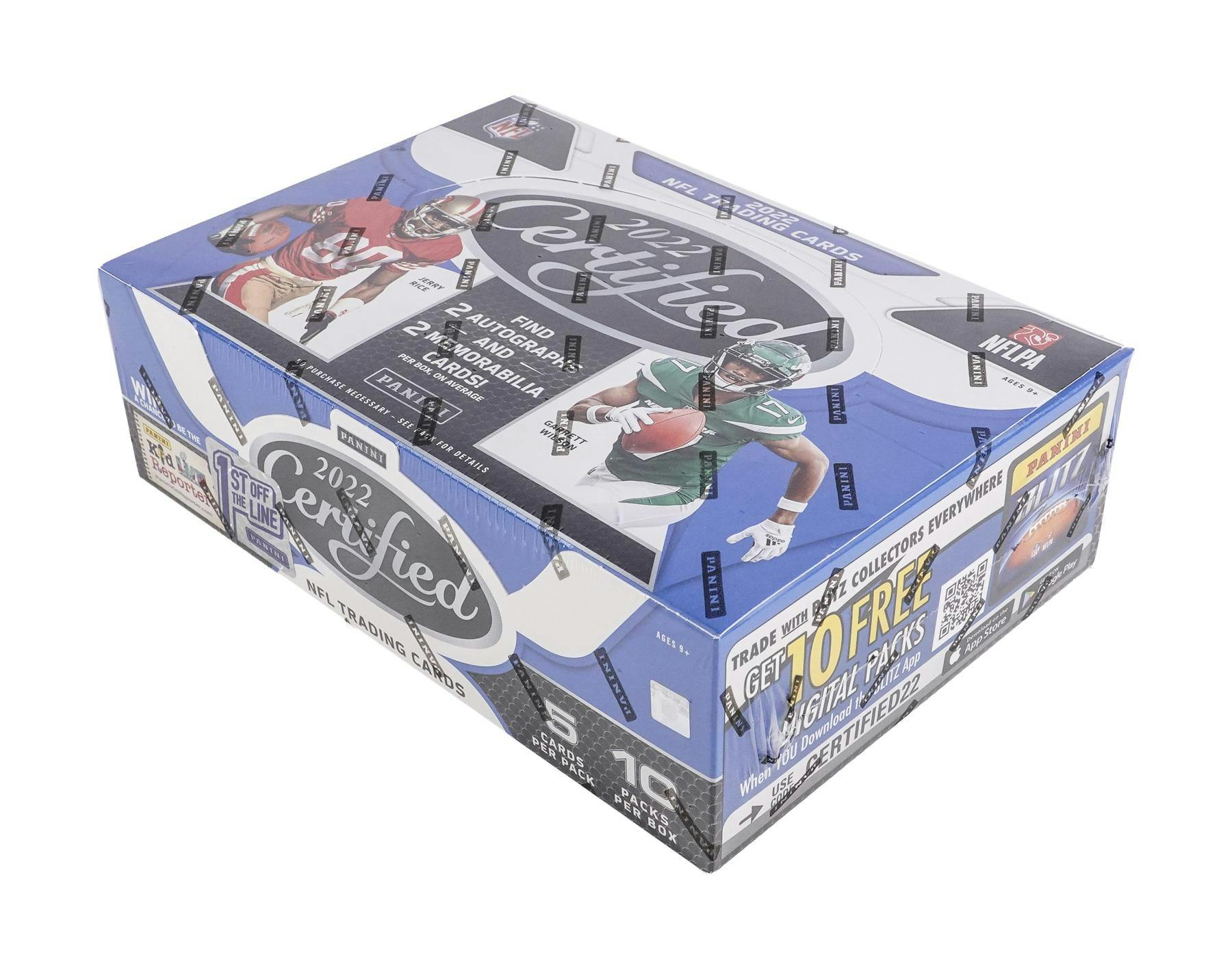 2022 Panini Certified Football 1st Off The Line FOTL Hobby Box - Columbia Hobby - Sports Card Boxes - Toploaders - Card Savers