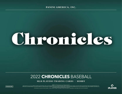2022 Panini Chronicles Baseball Hobby Box - Columbia Hobby - Sports Card Boxes - Toploaders - Card Savers