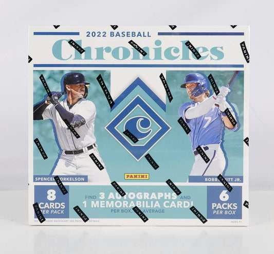 2022 Panini Chronicles Baseball Hobby Box - Columbia Hobby - Sports Card Boxes - Toploaders - Card Savers