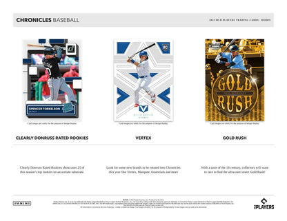 2022 Panini Chronicles Baseball Hobby Box - Columbia Hobby - Sports Card Boxes - Toploaders - Card Savers