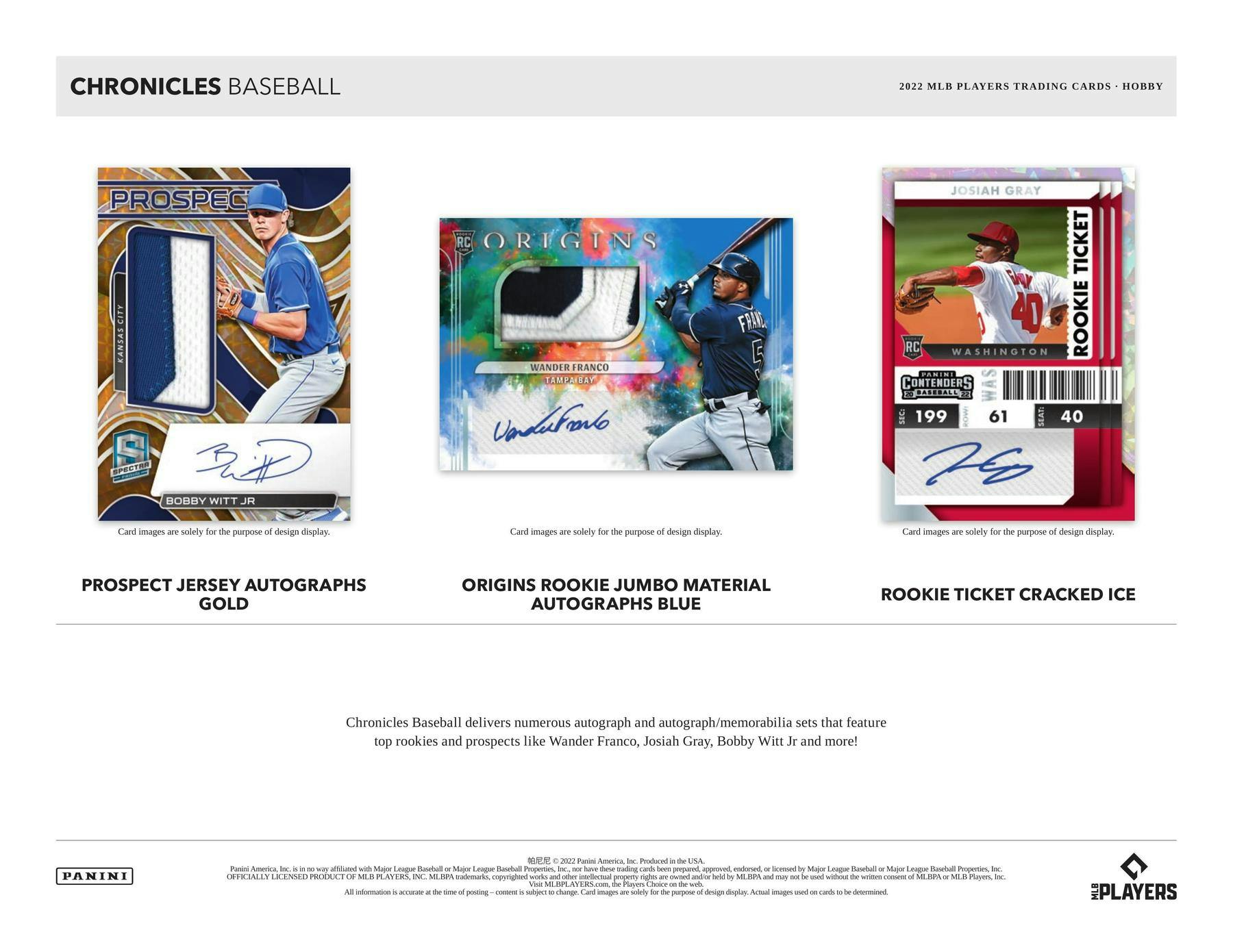2022 Panini Chronicles Baseball Hobby Box - Columbia Hobby - Sports Card Boxes - Toploaders - Card Savers