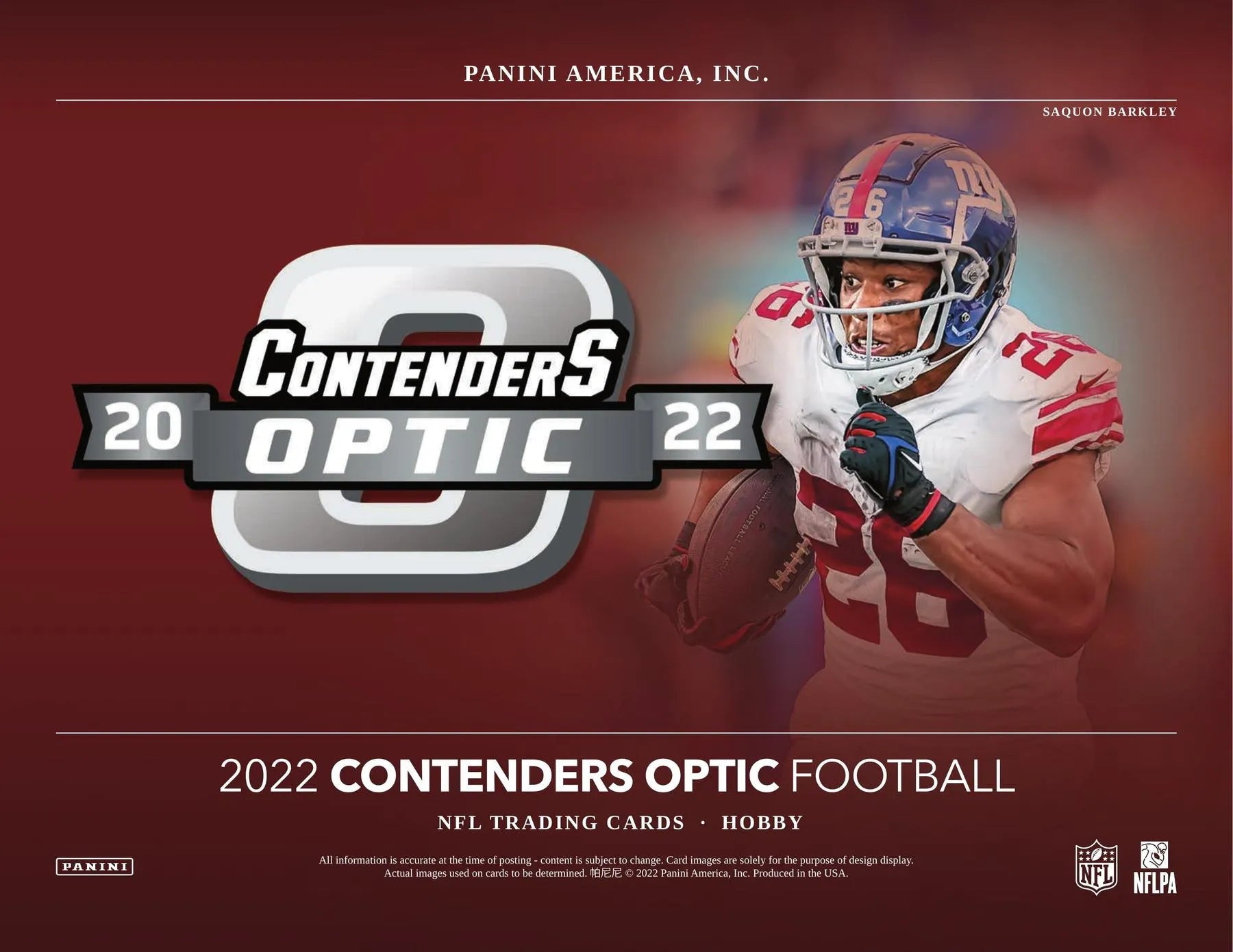 2022 Panini Contenders Optic Football Hobby Box - Columbia Hobby - Sports Card Boxes - Toploaders - Card Savers