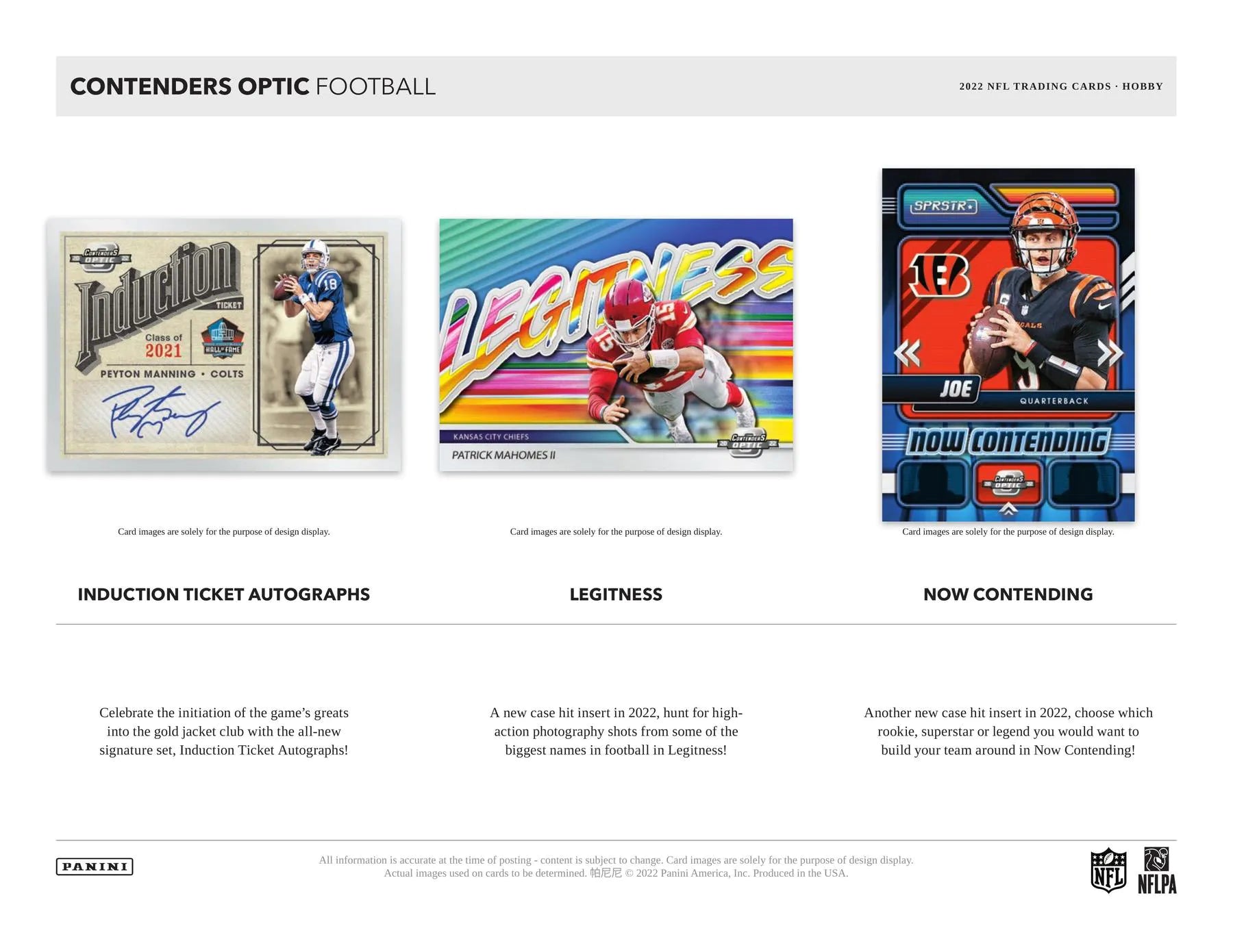 2022 Panini Contenders Optic Football Hobby Box - Columbia Hobby - Sports Card Boxes - Toploaders - Card Savers