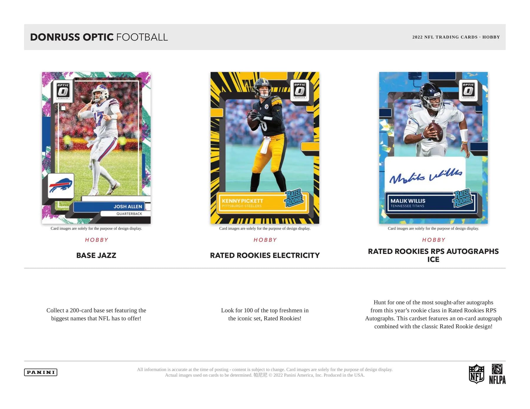 2022 Panini Donruss Optic Football Hobby Box - Columbia Hobby - Sports Card Boxes - Toploaders - Card Savers