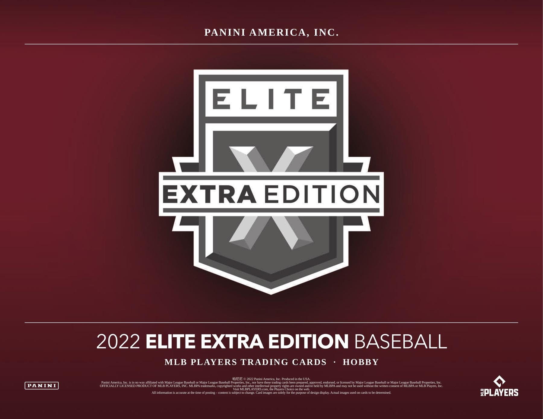 2022 Panini Elite Extra Edition Baseball Box - Columbia Hobby - Sports Card Boxes - Toploaders - Card Savers