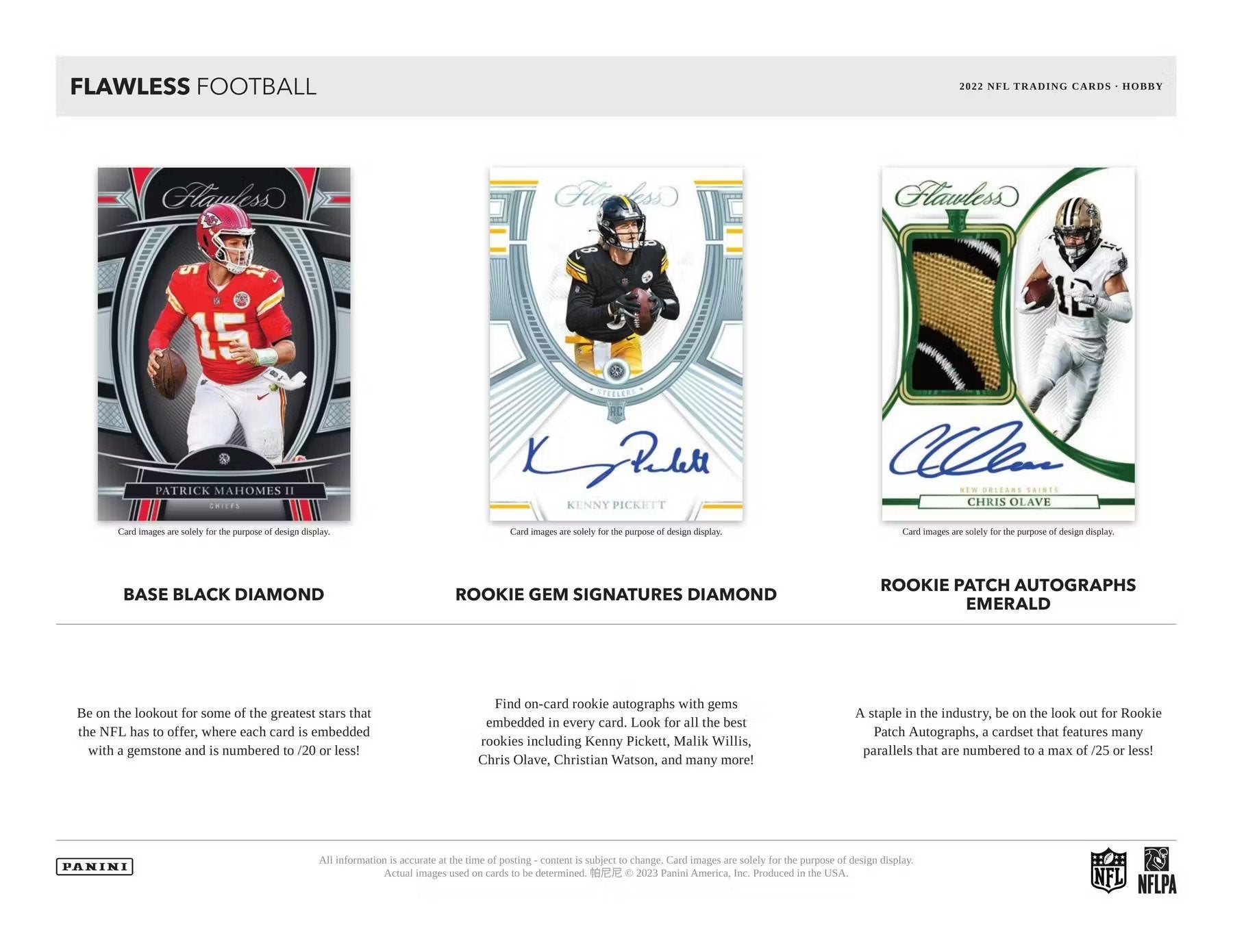 2022 Panini Flawless Football Hobby Box - Columbia Hobby - Sports Card Boxes - Toploaders - Card Savers