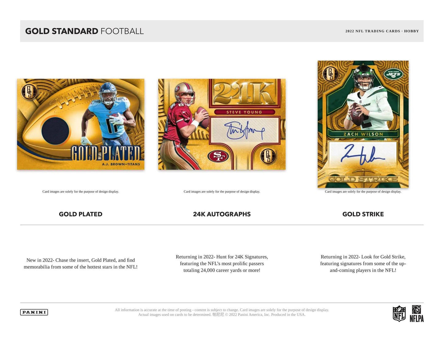 2022 Panini Gold Standard Football Hobby Box - Columbia Hobby - Sports Card Boxes - Toploaders - Card Savers