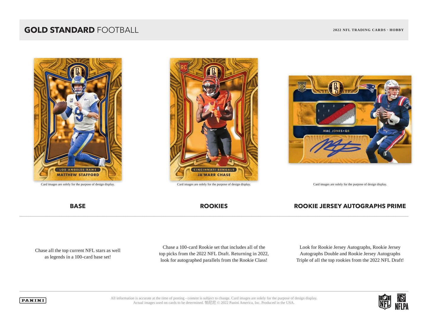 2022 Panini Gold Standard Football Hobby Box - Columbia Hobby - Sports Card Boxes - Toploaders - Card Savers