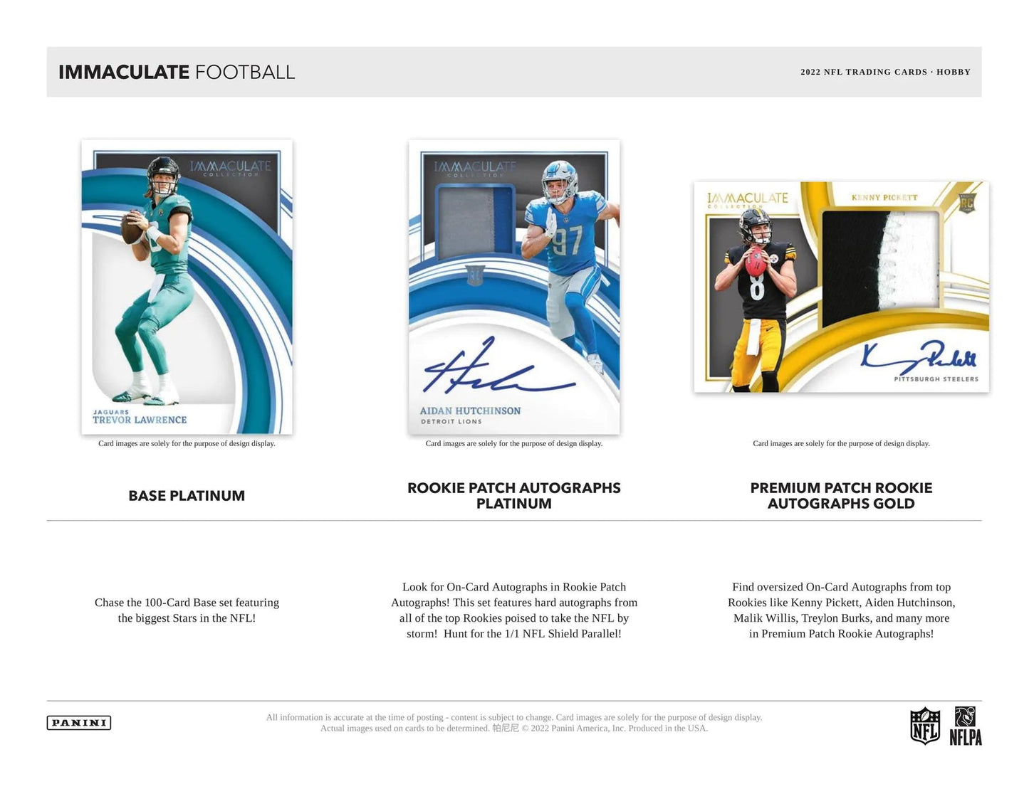 2022 Panini Immaculate Football - Columbia Hobby - Sports Card Boxes - Toploaders - Card Savers