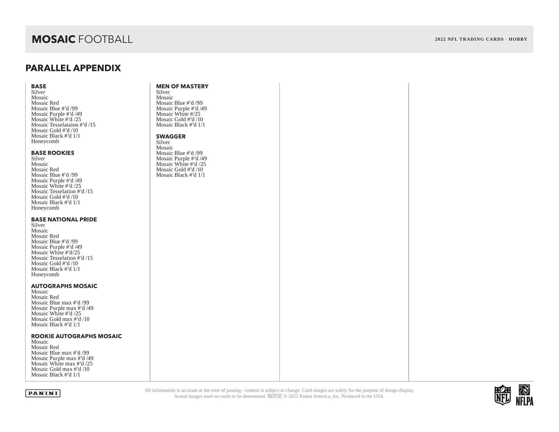 2022 Panini Mosaic Football 1st Off The Line FOTL Hobby Box - Columbia Hobby - Sports Card Boxes - Toploaders - Card Savers