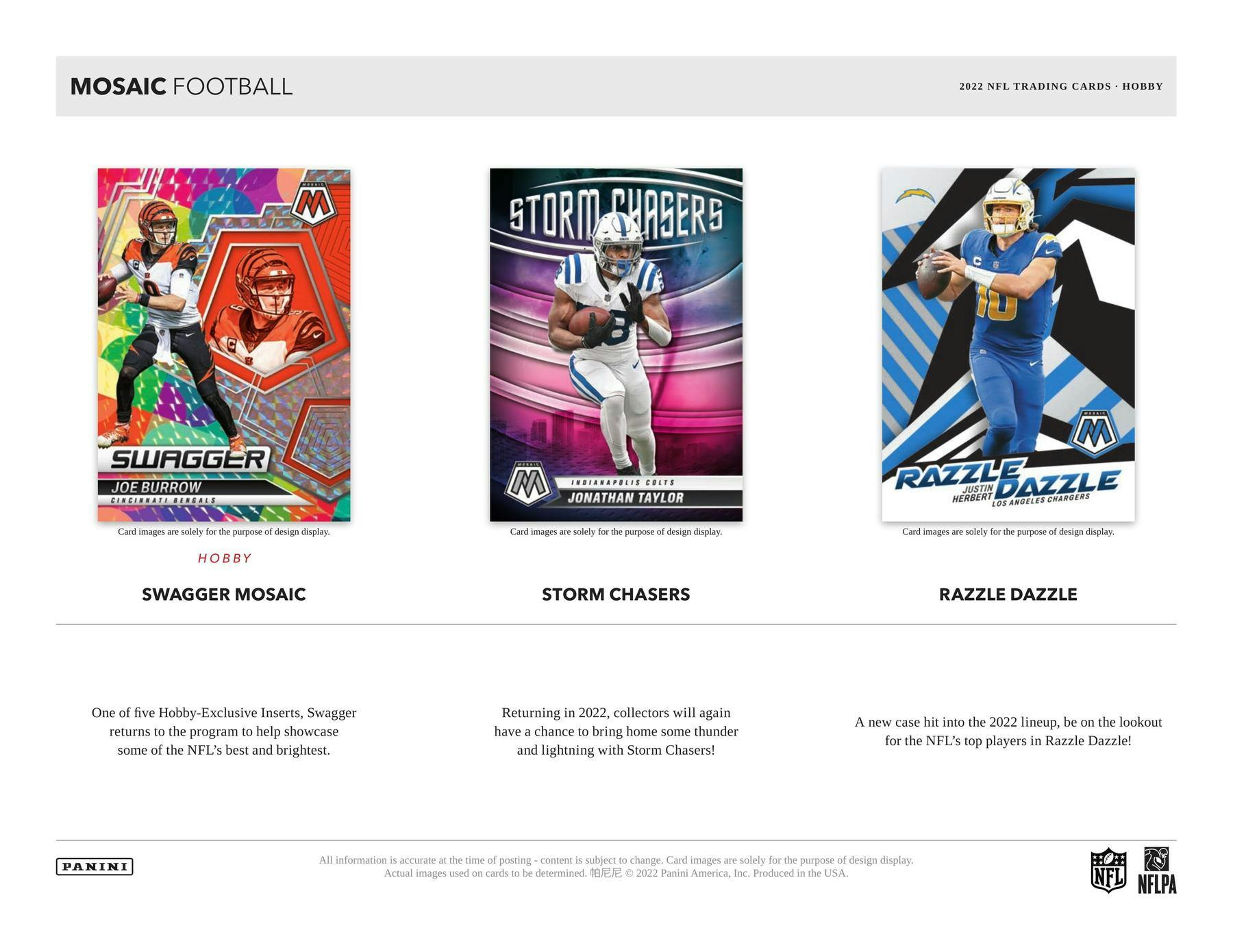 2022 Panini Mosaic Football 1st Off The Line FOTL Hobby Box - Columbia Hobby - Sports Card Boxes - Toploaders - Card Savers