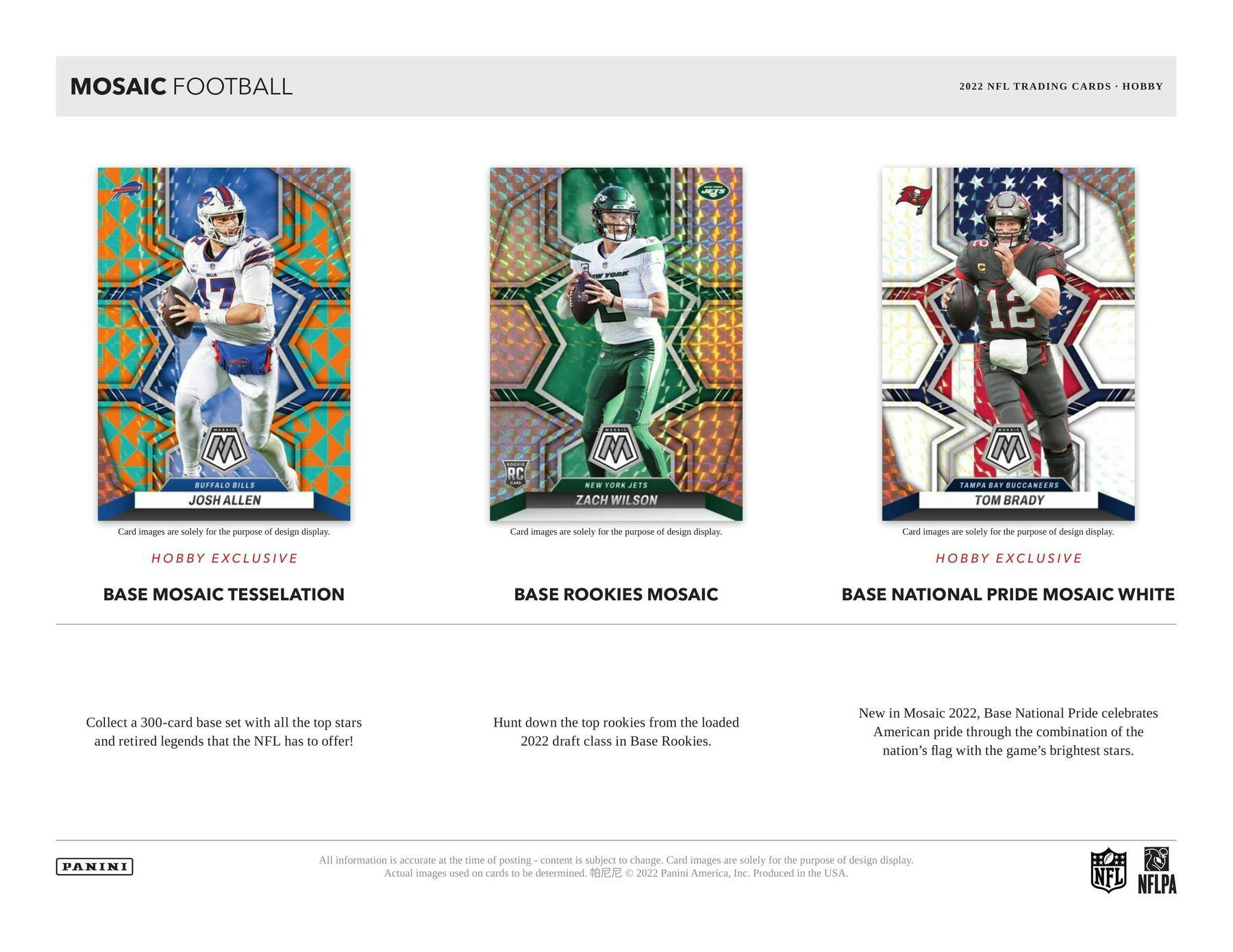 2022 Panini Mosaic Football 1st Off The Line FOTL Hobby Box - Columbia Hobby - Sports Card Boxes - Toploaders - Card Savers