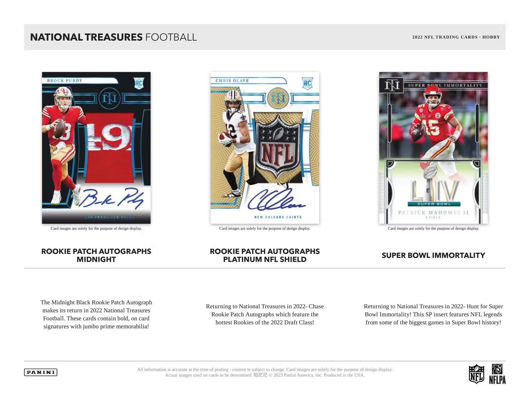 2022 Panini National Treasures Football Hobby Box - Columbia Hobby - Sports Card Boxes - Toploaders - Card Savers