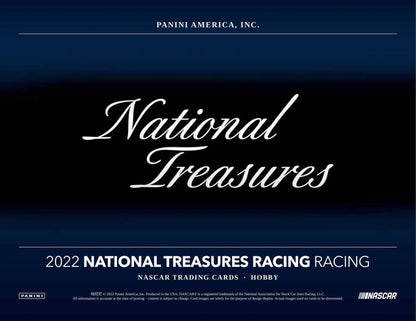 2022 Panini National Treasures Racing Hobby Box - Columbia Hobby - Sports Card Boxes - Toploaders - Card Savers