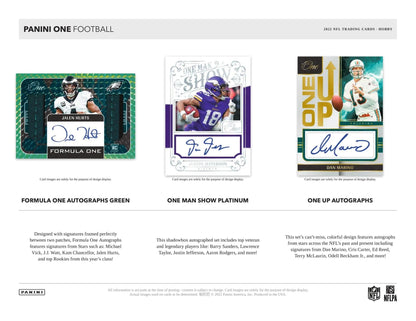 2022 Panini One Football Hobby Box - Columbia Hobby - Sports Card Boxes - Toploaders - Card Savers