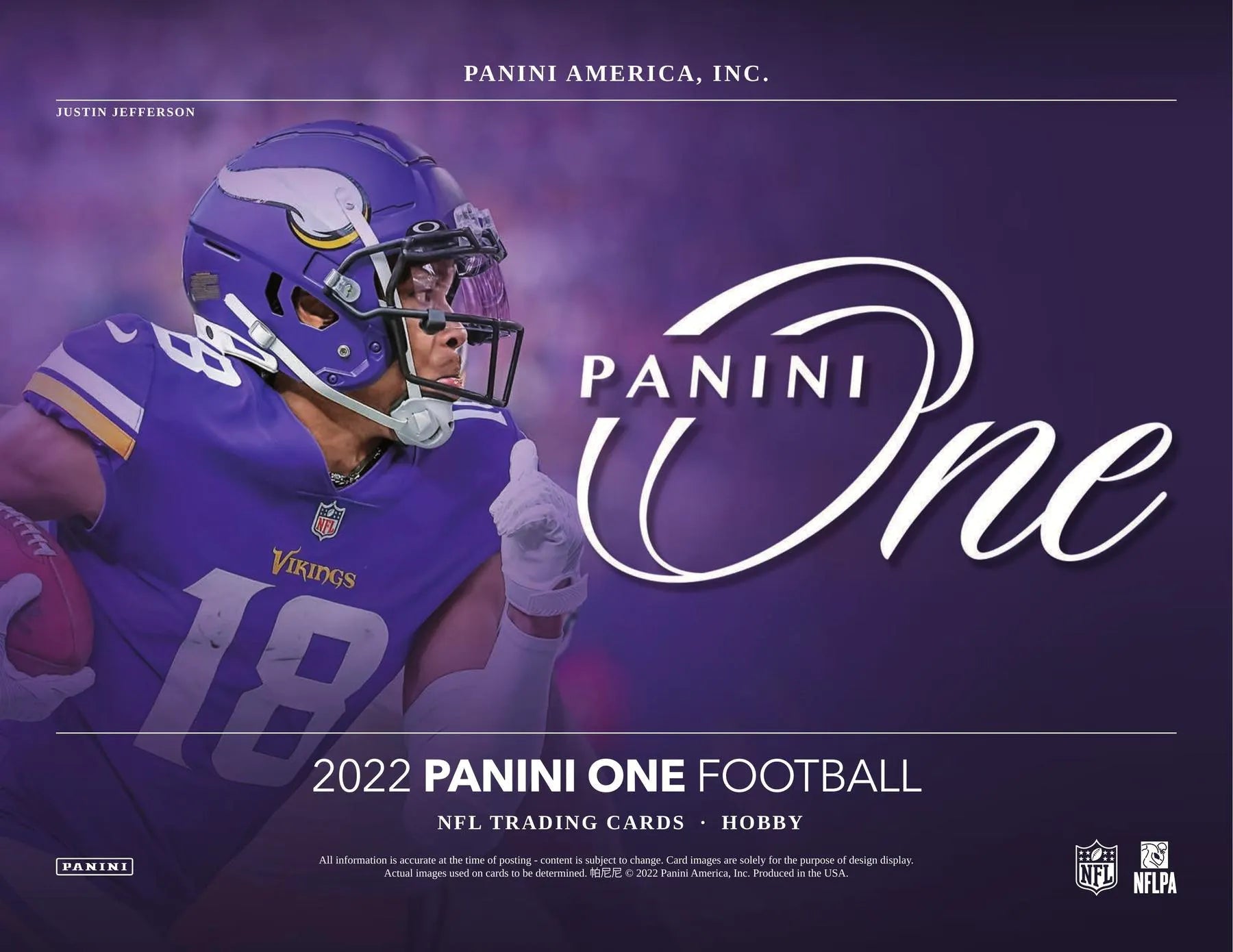 2022 Panini One Football Hobby Box - Columbia Hobby - Sports Card Boxes - Toploaders - Card Savers