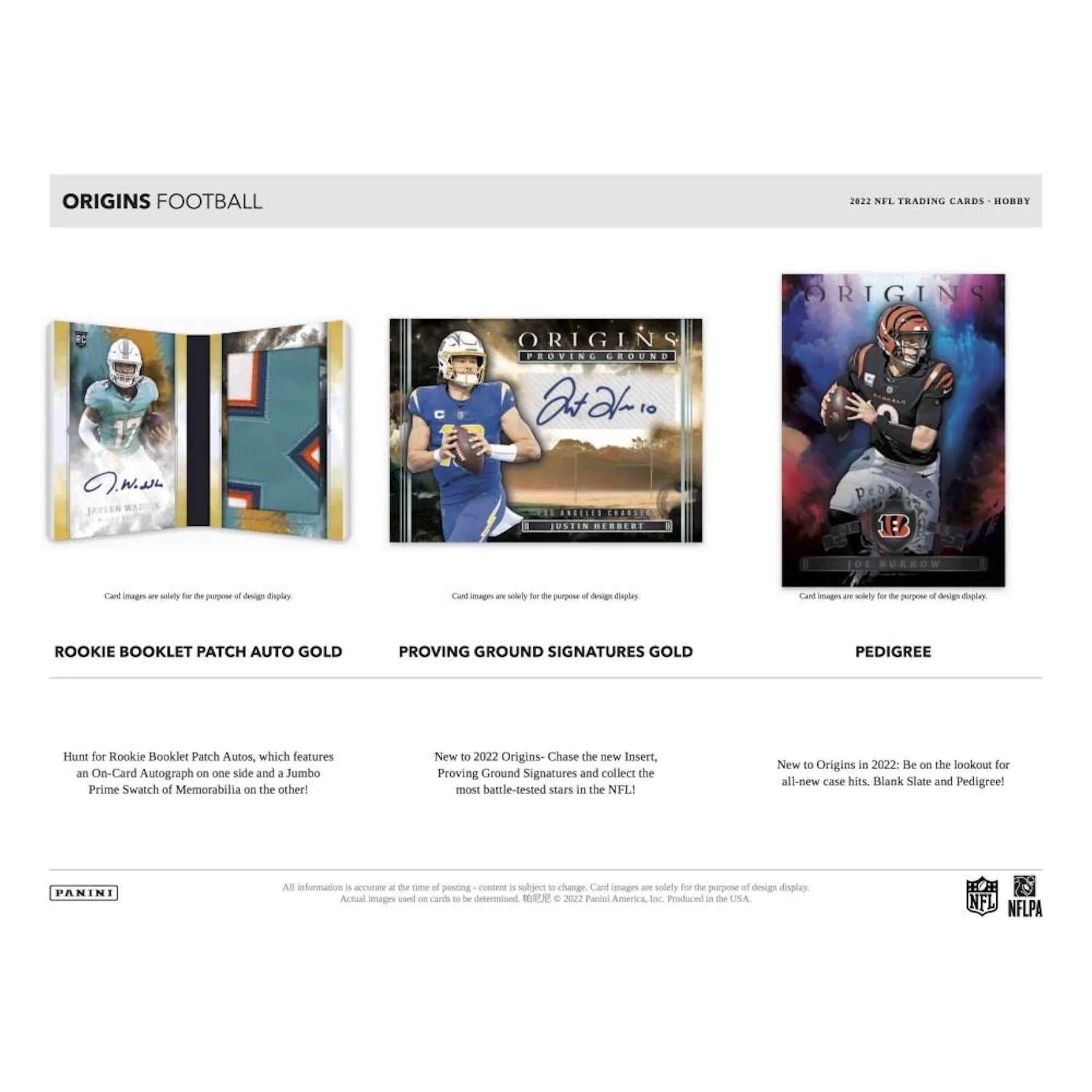 2022 Panini Origins Football Hobby Box - Columbia Hobby - Sports Card Boxes - Toploaders - Card Savers