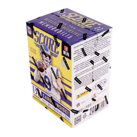 2022 Panini Score Football 6 - Pack Fanatics Blaster Box (Pink Parallels) - Columbia Hobby - Sports Card Boxes - Toploaders - Card Savers