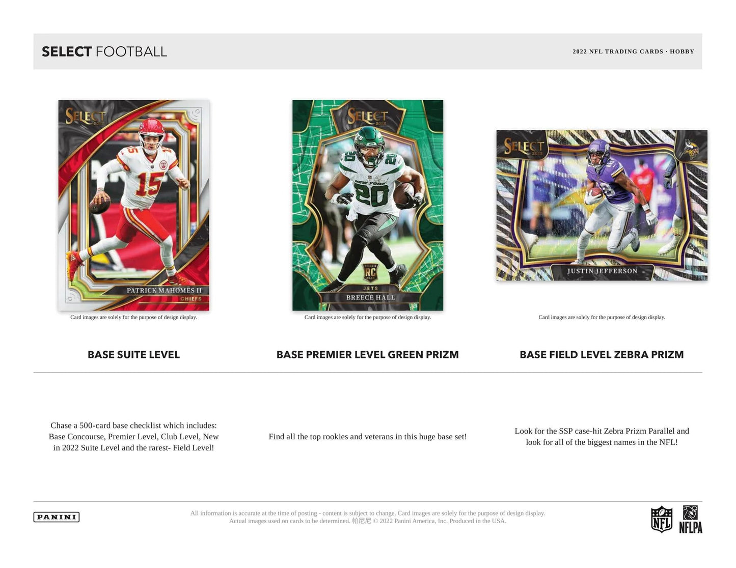 2022 Panini Select Football Hobby Box - Columbia Hobby - Sports Card Boxes - Toploaders - Card Savers