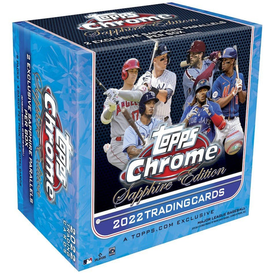2022 Topps Chrome Baseball Sapphire Edition Box - Columbia Hobby - Sports Card Boxes - Toploaders - Card Savers