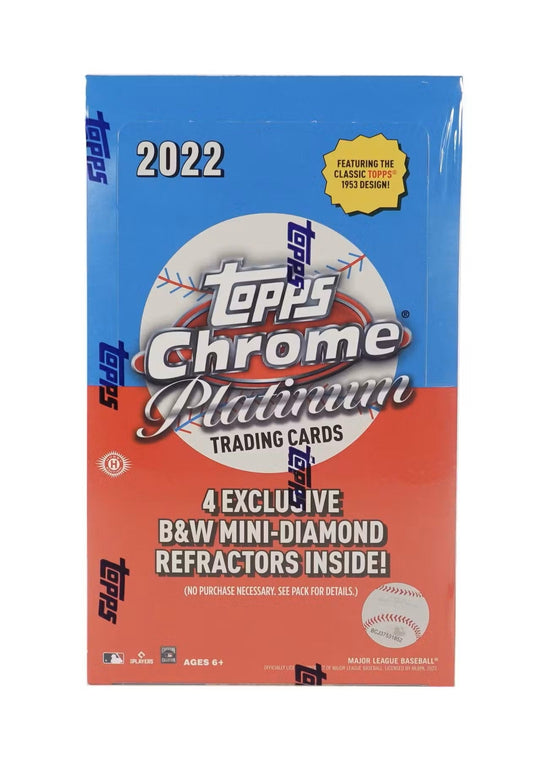 2022 Topps Chrome Platinum Anniversary Baseball Hobby LITE Box - Columbia Hobby - Sports Card Boxes - Toploaders - Card Savers