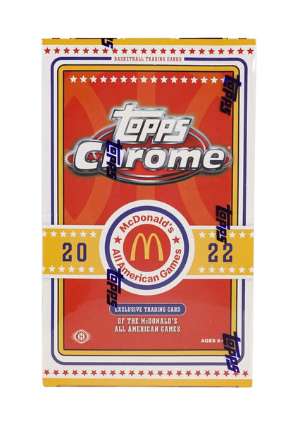 2022 Topps McDonald's All - American Chrome Basketball Box - Columbia Hobby - Sports Card Boxes - Toploaders - Card Savers