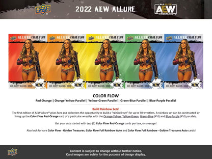 2022 Upper Deck AEW Allure Wrestling Hobby Box - Columbia Hobby - Sports Card Boxes - Toploaders - Card Savers