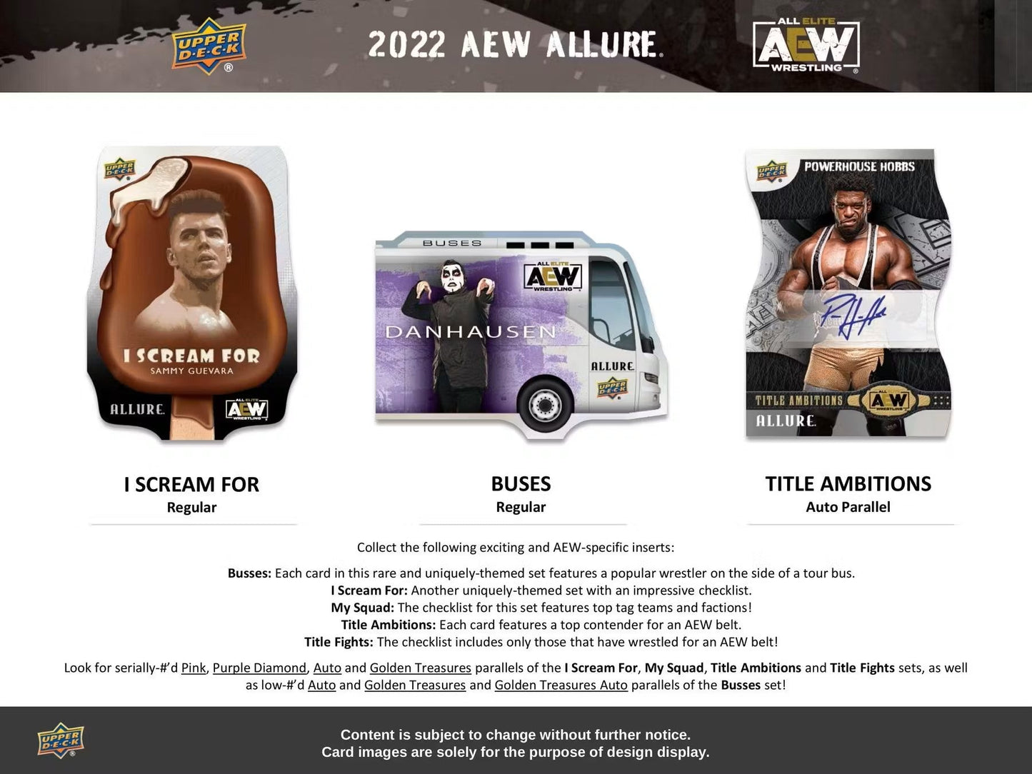 2022 Upper Deck AEW Allure Wrestling Hobby Box - Columbia Hobby - Sports Card Boxes - Toploaders - Card Savers