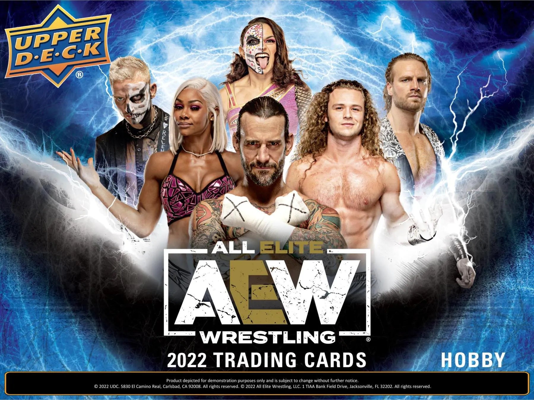 2022 Upper Deck All Elite Wrestling AEW Hobby Box - Columbia Hobby - Sports Card Boxes - Toploaders - Card Savers
