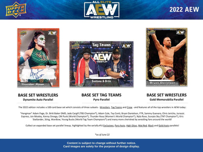 2022 Upper Deck All Elite Wrestling AEW Hobby Box - Columbia Hobby - Sports Card Boxes - Toploaders - Card Savers