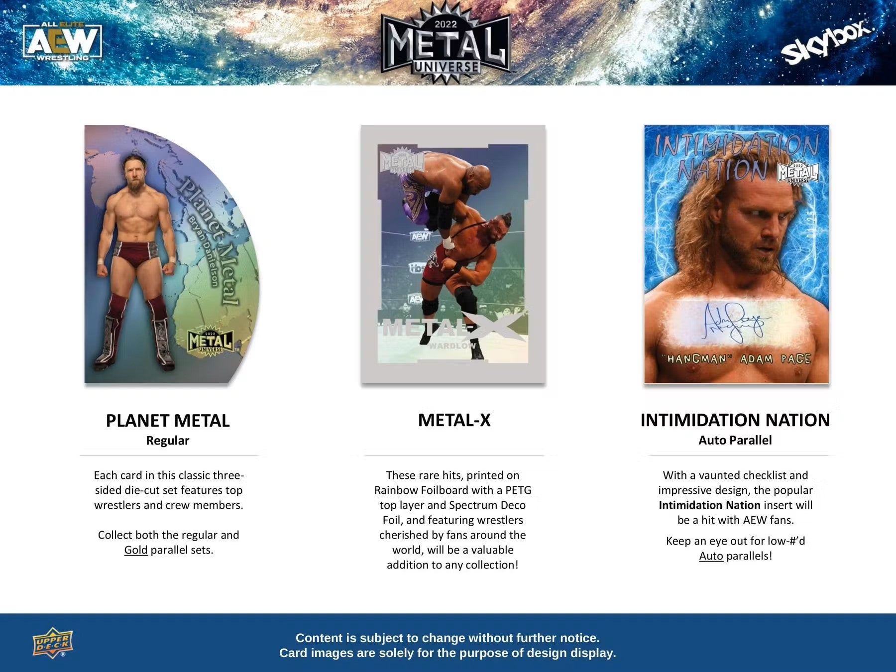 2022 Upper Deck All Elite Wrestling AEW Skybox Metal Universe Hobby Box - Columbia Hobby - Sports Card Boxes - Toploaders - Card Savers