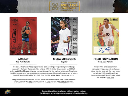 2022 Upper Deck Skybox Metal Universe Champions Hobby Box - Columbia Hobby - Sports Card Boxes - Toploaders - Card Savers