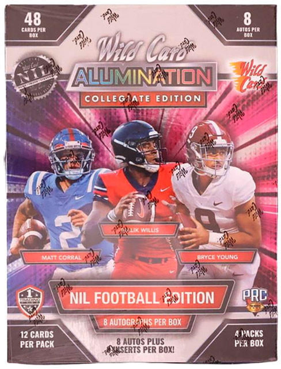 2022 Wild Card Alumination NIL Football Collegiate Edition Hobby Box - Columbia Hobby - Sports Card Boxes - Toploaders - Card Savers