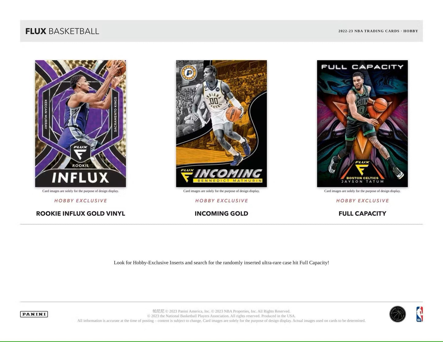 2022/23 Panini Flux Basketball Hobby Box - Columbia Hobby - Sports Card Boxes - Toploaders - Card Savers