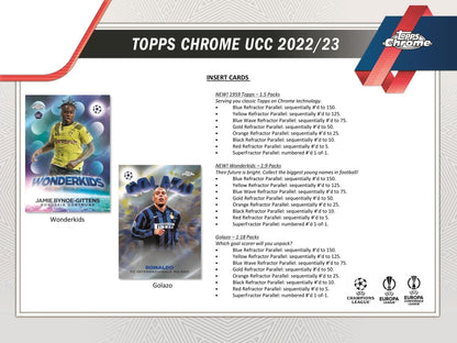 2022/23 Topps Chrome UEFA Club Competitions Soccer Hobby LITE Box - Columbia Hobby - Sports Card Boxes - Toploaders - Card Savers