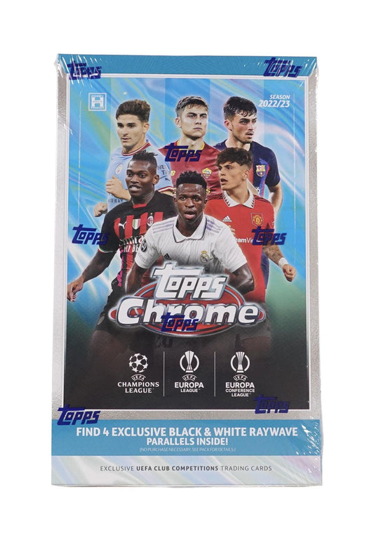 2022/23 Topps Chrome UEFA Club Competitions Soccer Hobby LITE Box - Columbia Hobby - Sports Card Boxes - Toploaders - Card Savers