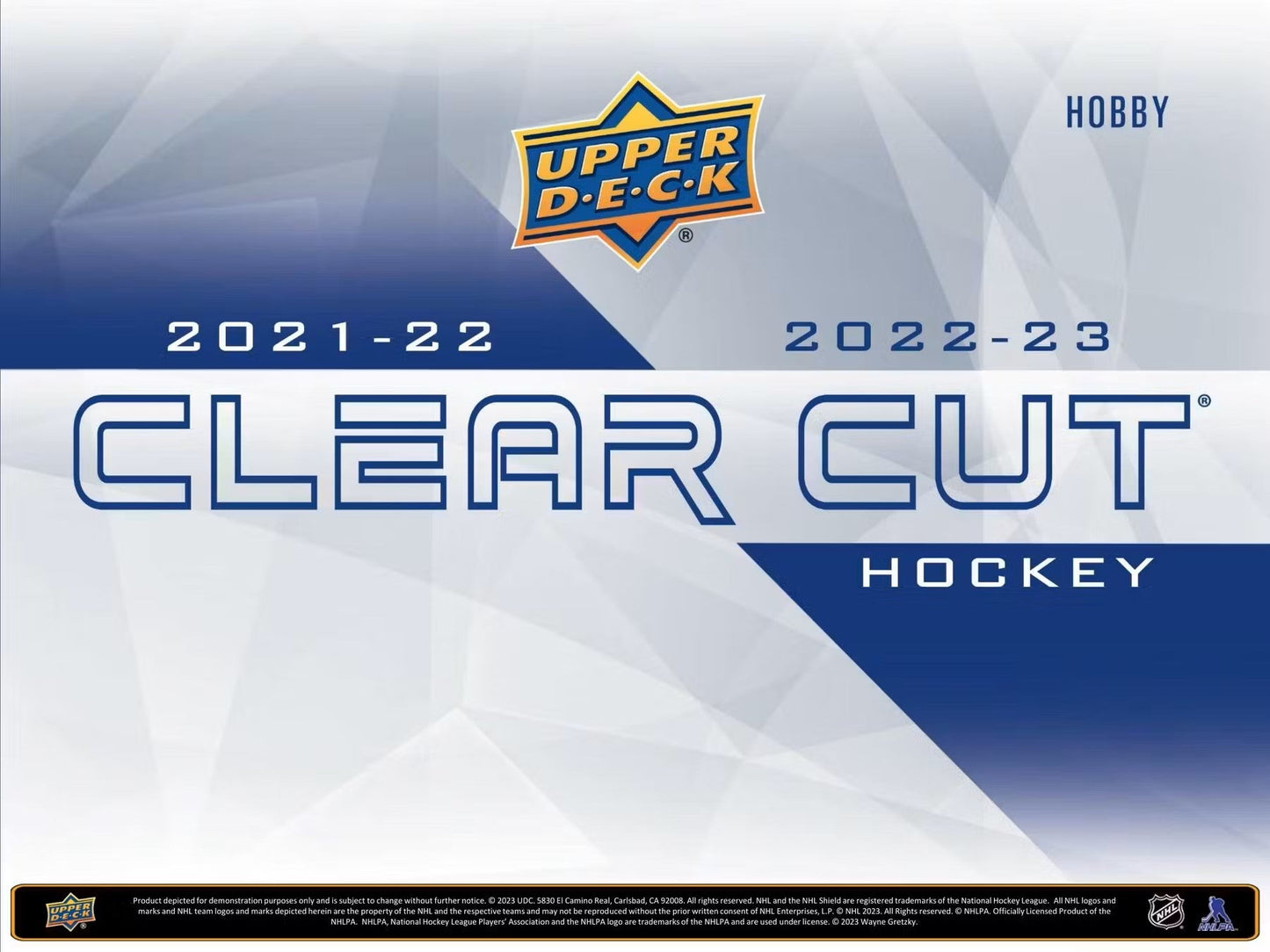 2022/23 Upper Deck Clear Cut Hockey Hobby Box - Columbia Hobby - Sports Card Boxes - Toploaders - Card Savers