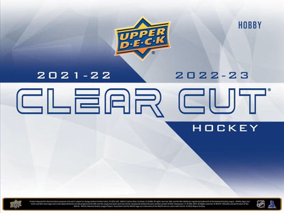 2022/23 Upper Deck Clear Cut Hockey Hobby Box - Columbia Hobby - Sports Card Boxes - Toploaders - Card Savers