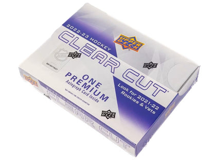 2022/23 Upper Deck Clear Cut Hockey Hobby Box - Columbia Hobby - Sports Card Boxes - Toploaders - Card Savers