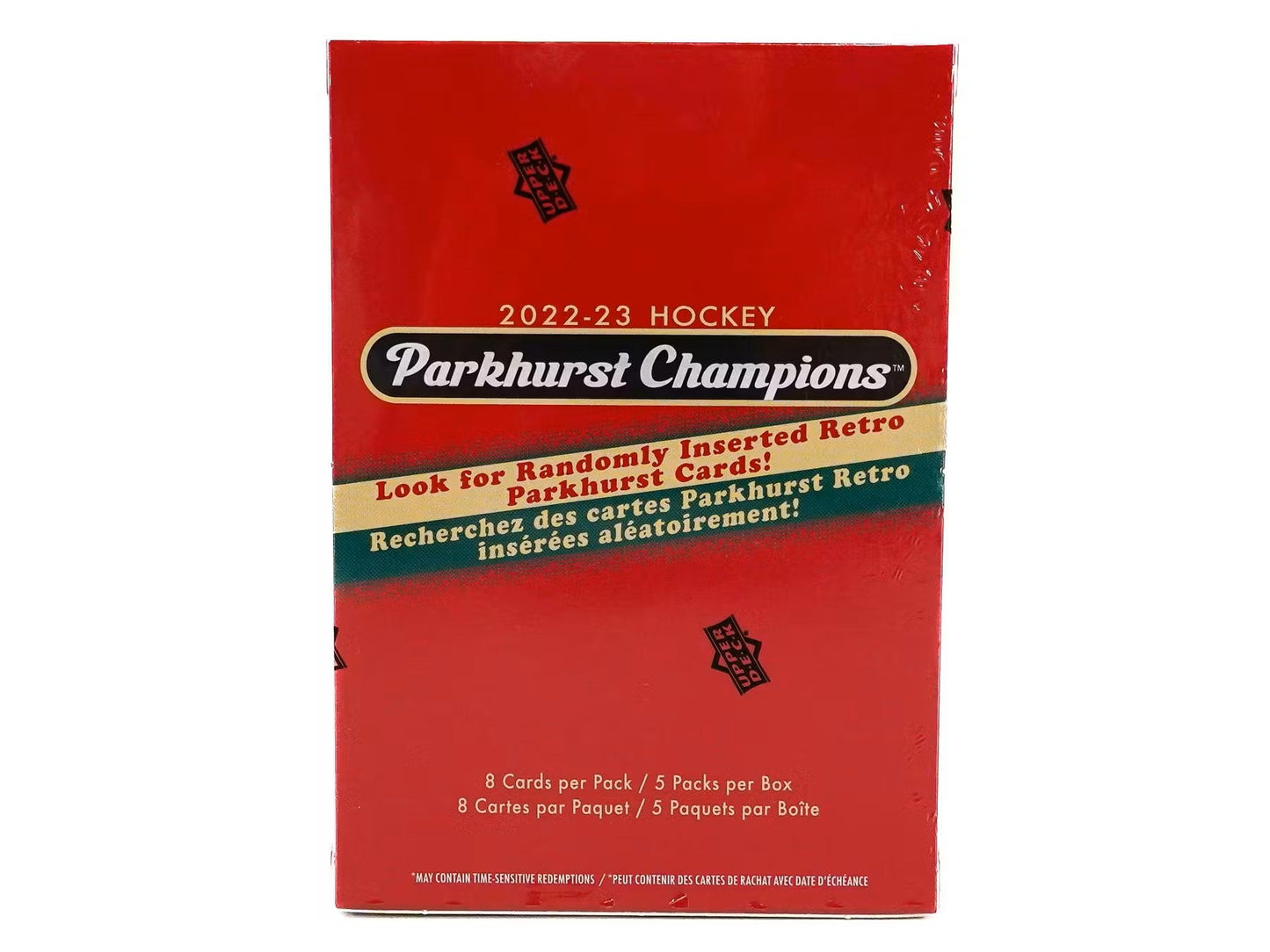 2022/23 Upper Deck Parkhurst Champions Hockey 5 - Pack Blaster Box - Columbia Hobby - Sports Card Boxes - Toploaders - Card Savers