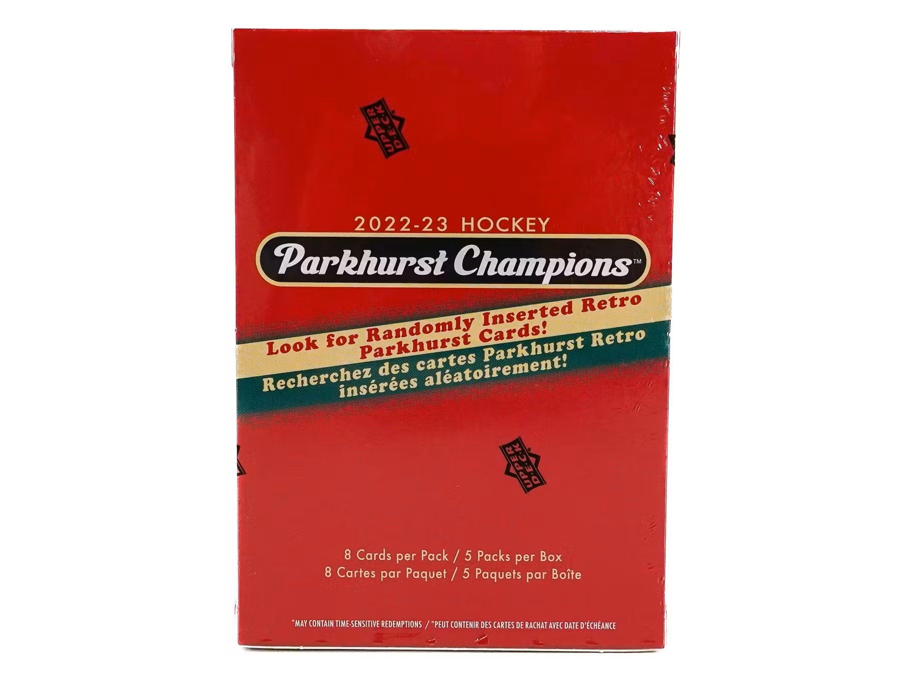 2022/23 Upper Deck Parkhurst Champions Hockey 5 - Pack Blaster Box - Columbia Hobby - Sports Card Boxes - Toploaders - Card Savers