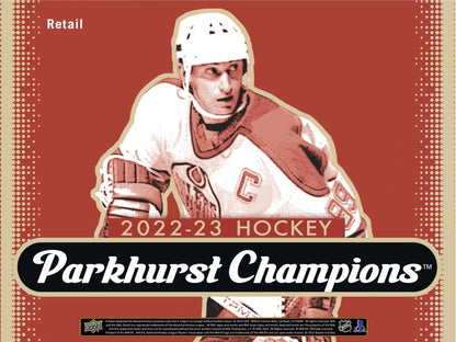 2022/23 Upper Deck Parkhurst Champions Hockey 5 - Pack Blaster Box - Columbia Hobby - Sports Card Boxes - Toploaders - Card Savers