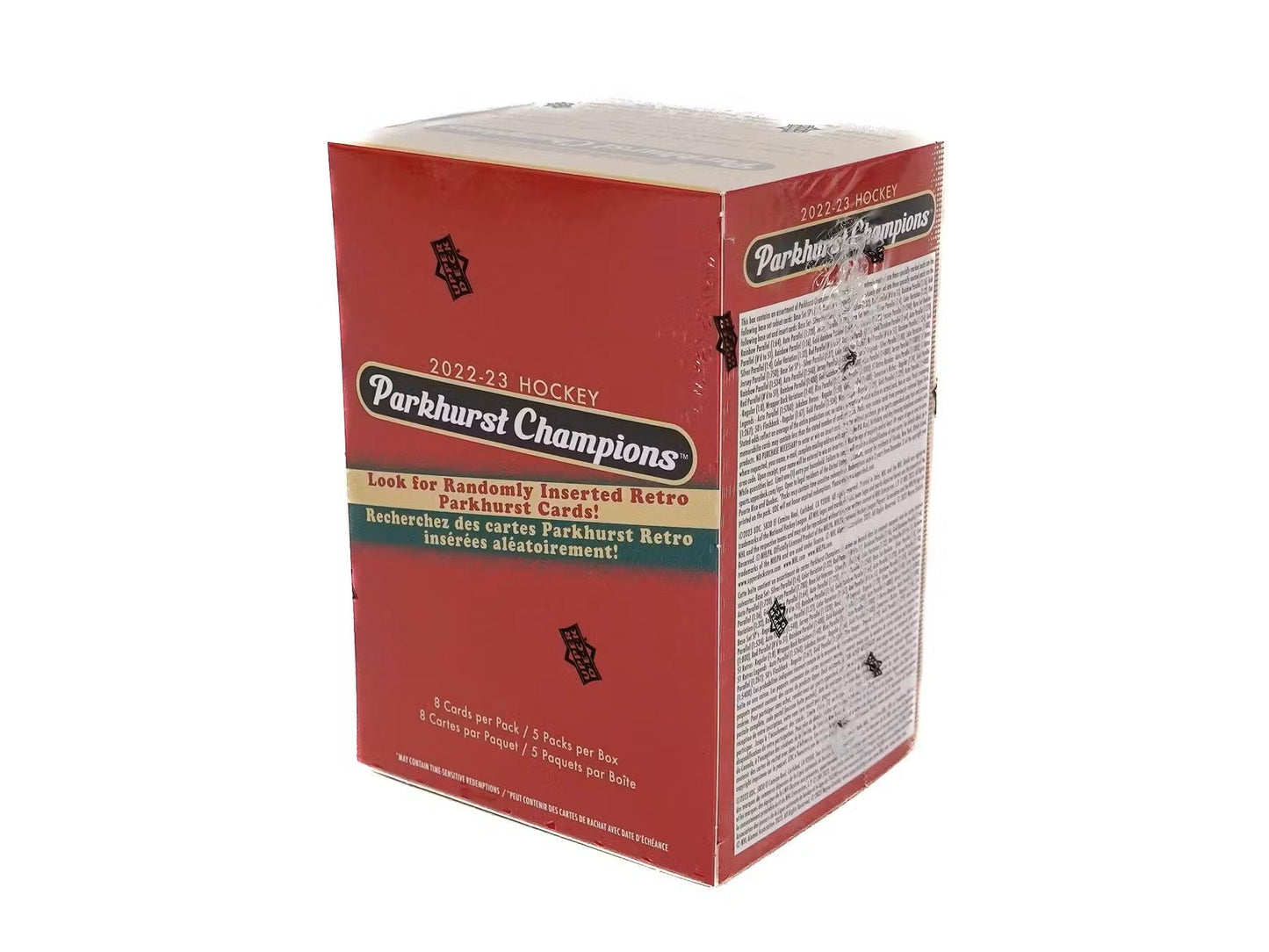 2022/23 Upper Deck Parkhurst Champions Hockey 5 - Pack Blaster Box - Columbia Hobby - Sports Card Boxes - Toploaders - Card Savers