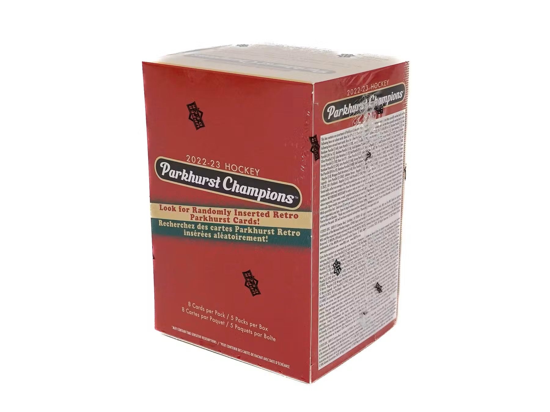 2022/23 Upper Deck Parkhurst Champions Hockey 5 - Pack Blaster Box - Columbia Hobby - Sports Card Boxes - Toploaders - Card Savers