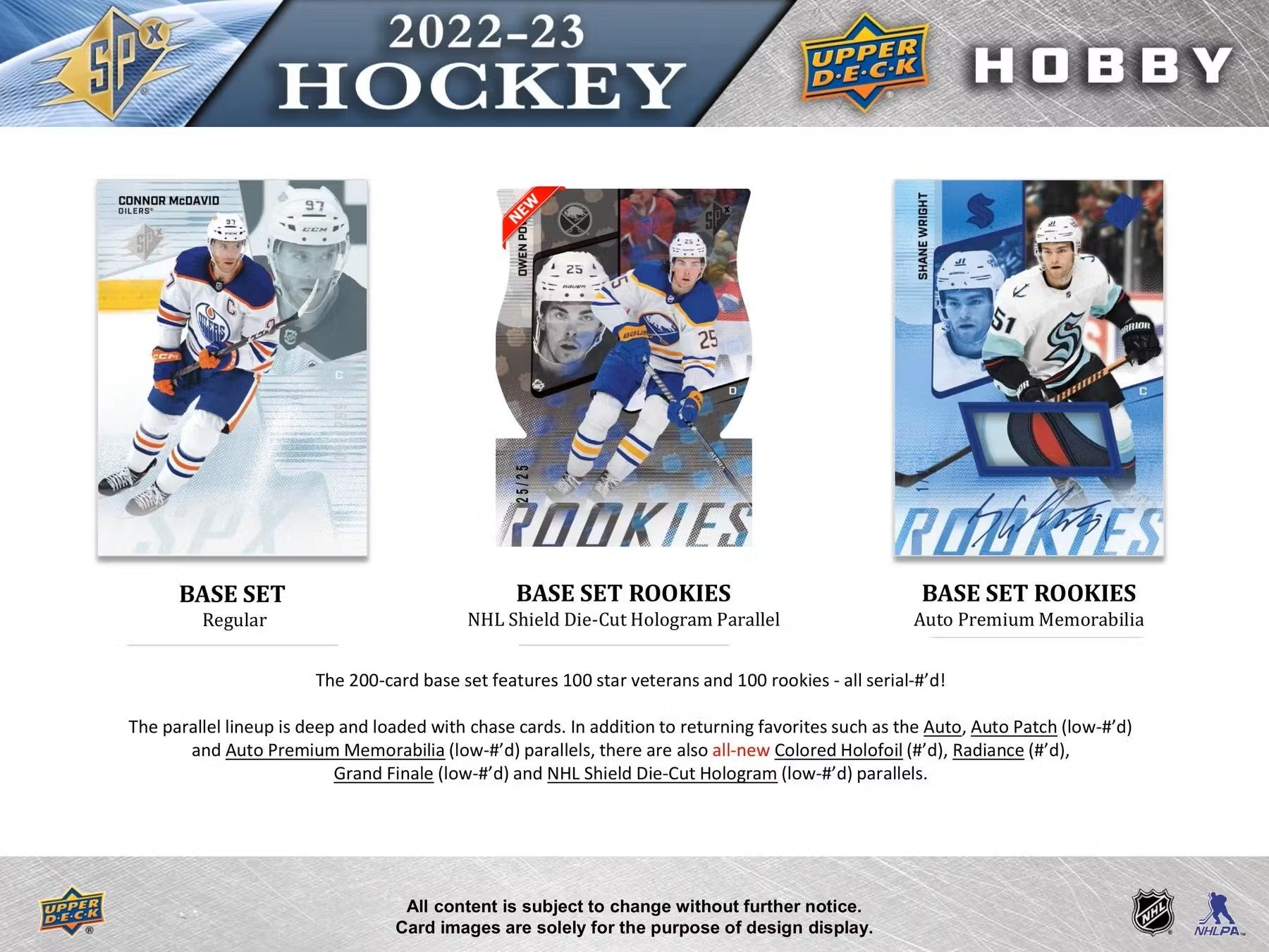 2022/23 Upper Deck SPx Hockey Hobby Box - Columbia Hobby - Sports Card Boxes - Toploaders - Card Savers