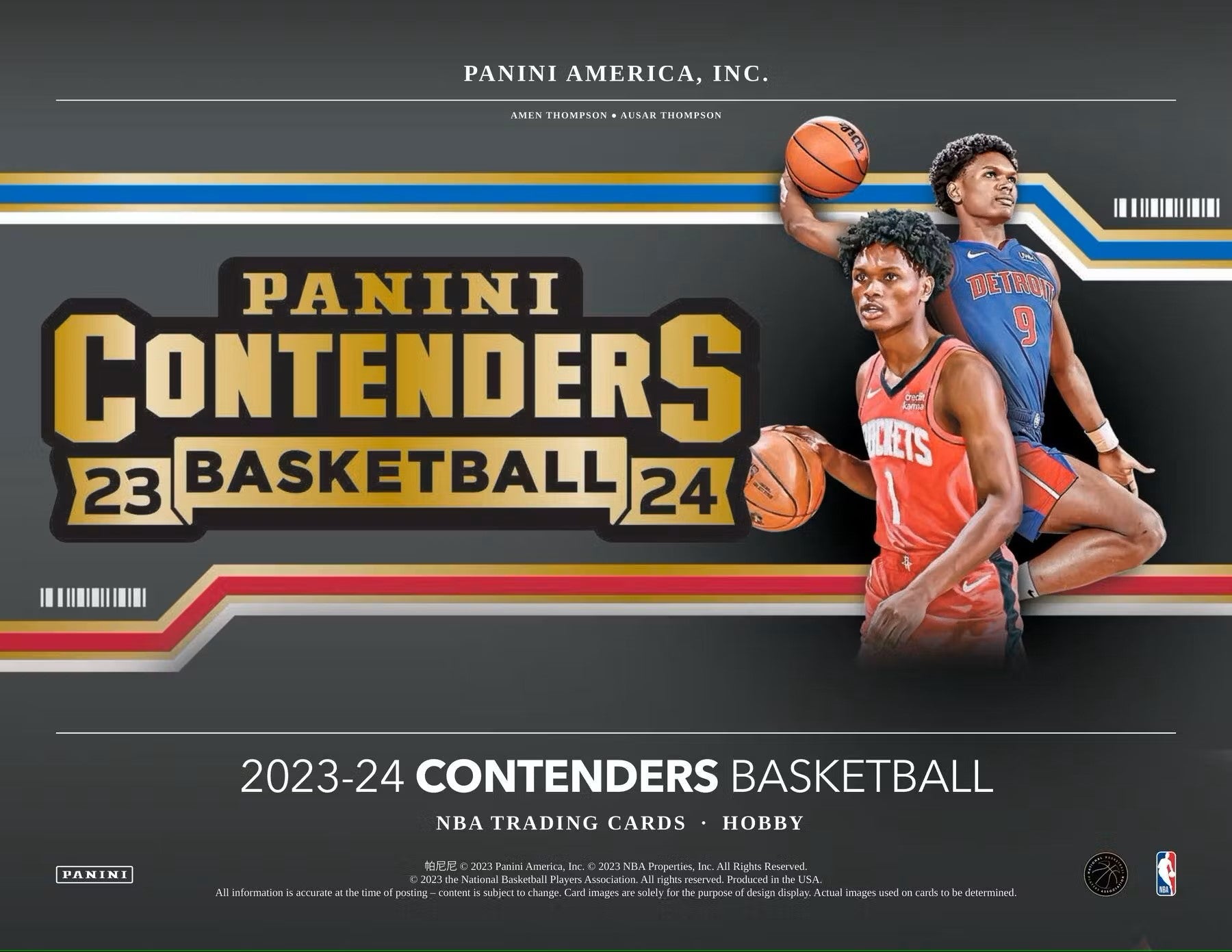2023 - 24 Panini Contenders Basketball Hobby Box - Columbia Hobby - Sports Card Boxes - Toploaders - Card Savers