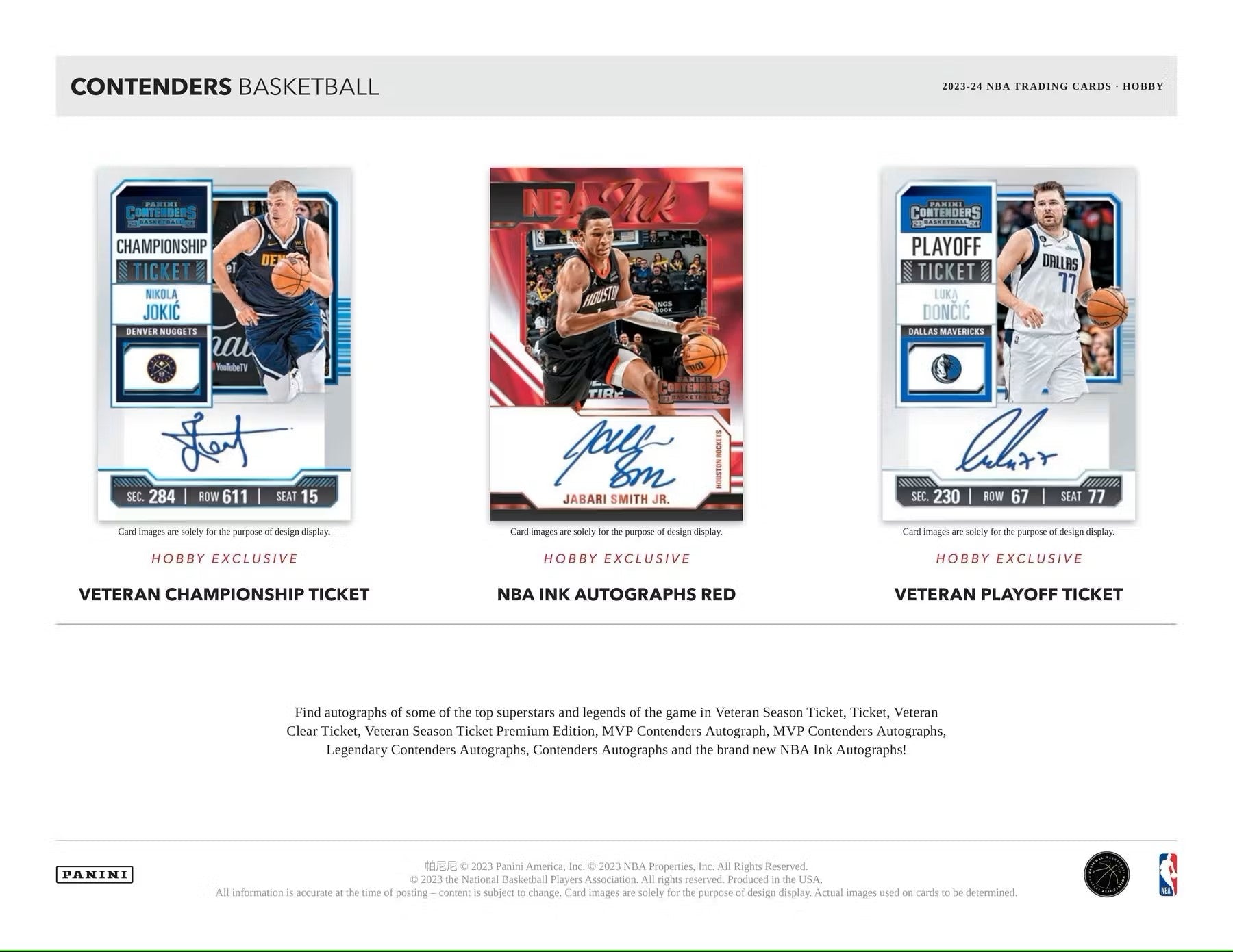 2023 - 24 Panini Contenders Basketball Hobby Box - Columbia Hobby - Sports Card Boxes - Toploaders - Card Savers