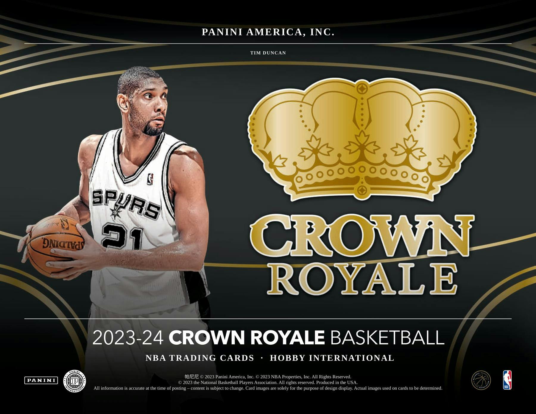2023 - 24 Panini Crown Royale Basketball International Hobby Box - Columbia Hobby - Sports Card Boxes - Toploaders - Card Savers