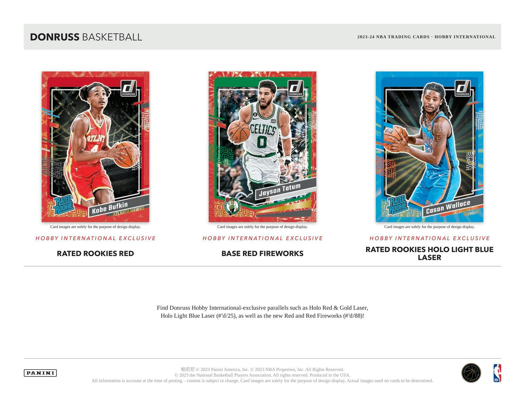 2023 - 24 Panini Donruss Basketball International Hobby Box - Columbia Hobby - Sports Card Boxes - Toploaders - Card Savers