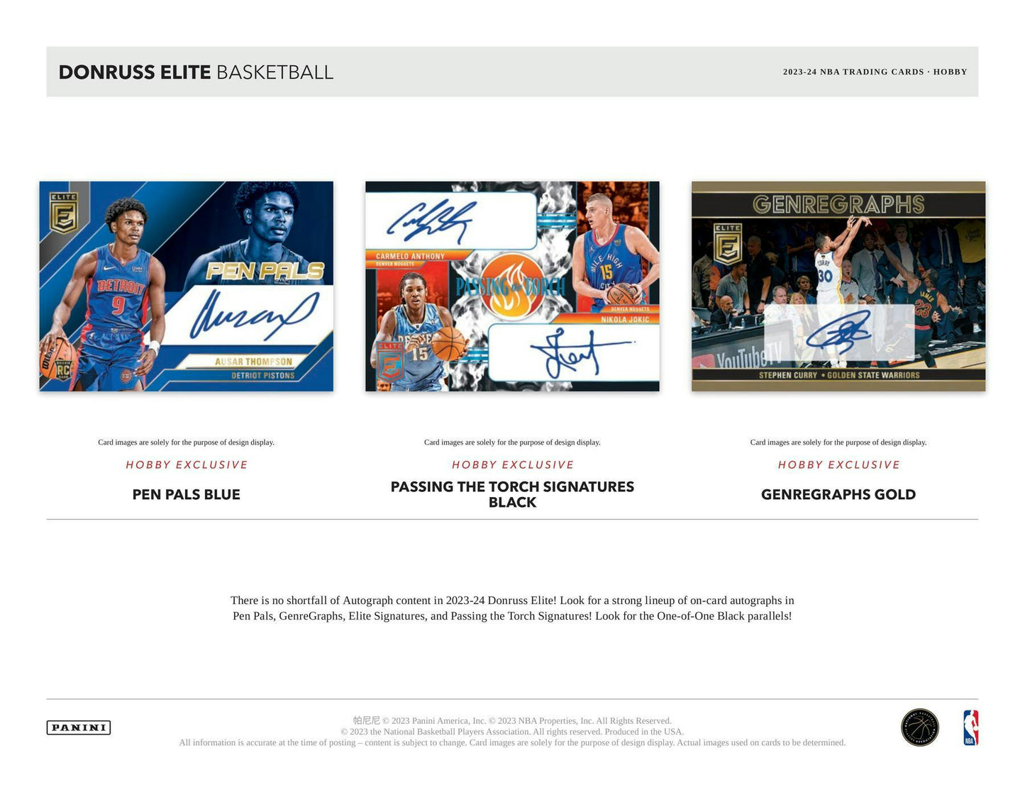 2023 - 24 Panini Donruss Elite Basketball Hobby Box - Columbia Hobby - Sports Card Boxes - Toploaders - Card Savers